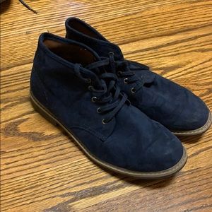Navy blue felt old navy boots